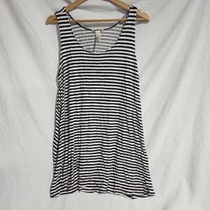 H & M Striped Black and White Women's Dress Size Large